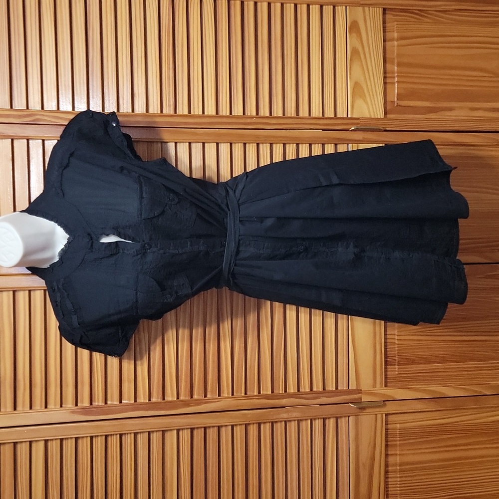 Fire Los Angeles Black Cotton Dress sz Large